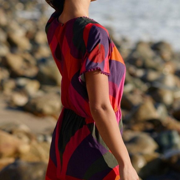 🌴Farm Rio Tropical Beach Cover-Up Mini Dress - Picture 2 of 10